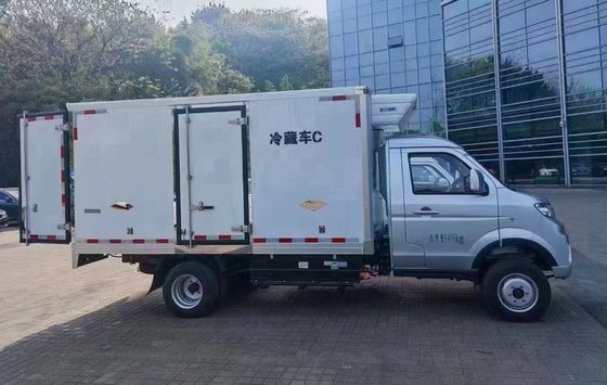 Mini camion de boîte réfrigérée électrique de 1,5 T pour la livraison de fret alimentaire frais